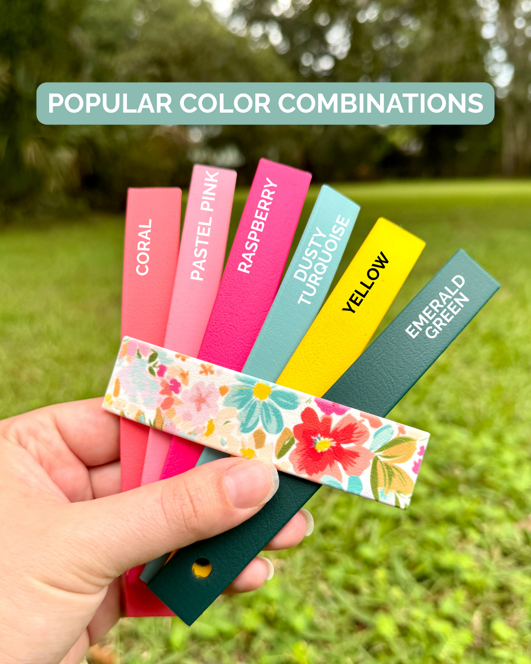 Floral: Mini Printed Double Layer Biothane Dog Collar