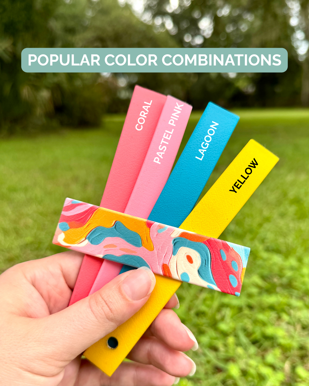Paint Splatter: Mini Printed Double Layer Biothane Dog Collar