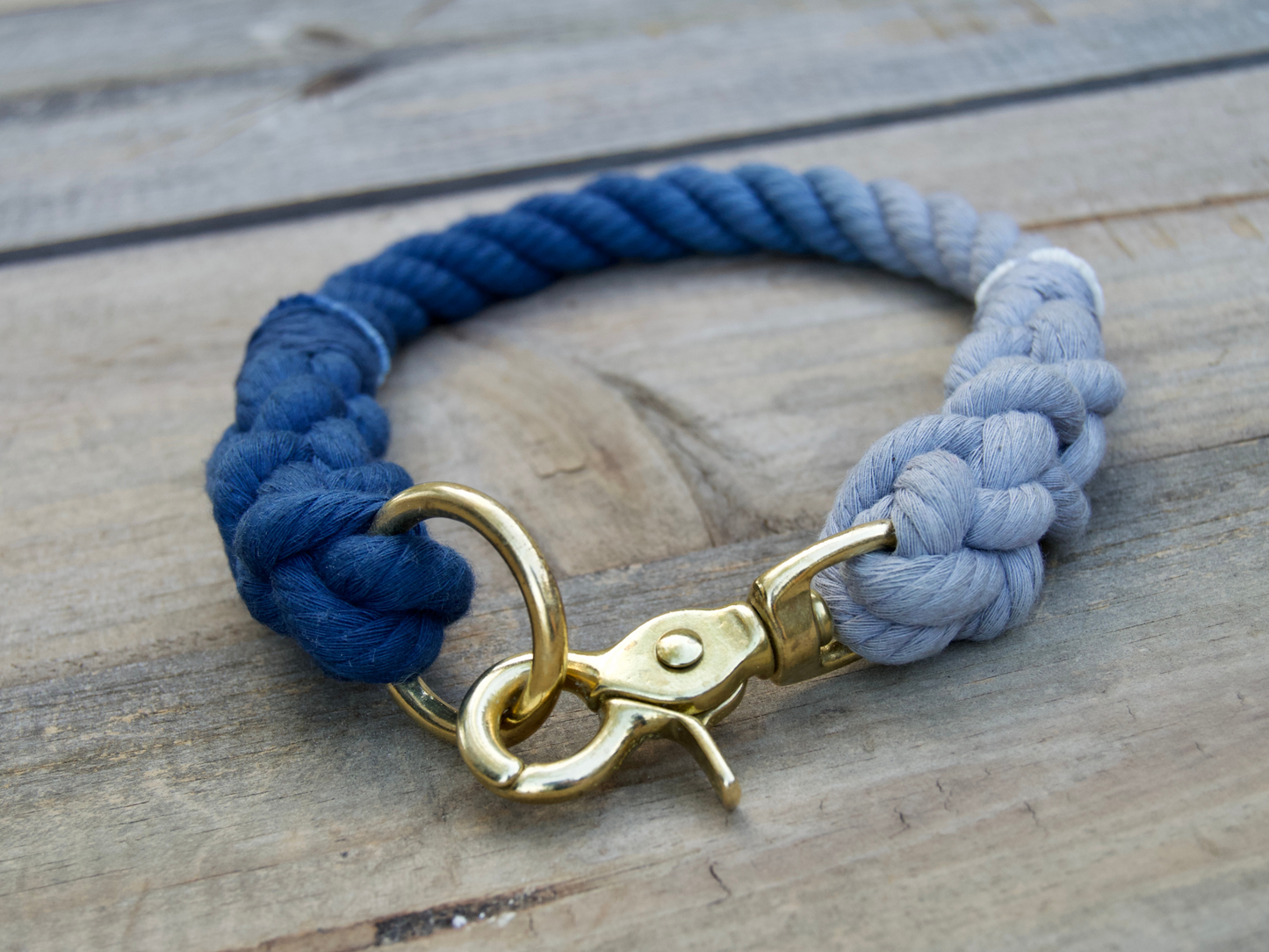Two Color Rope Dog Collar