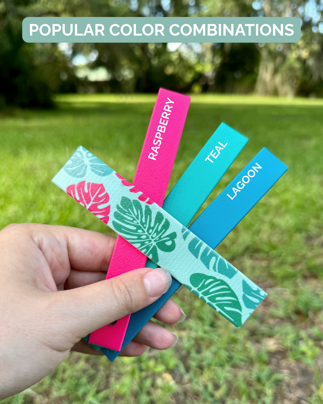 Monstera: Printed Double Layer Biothane Dog Collar