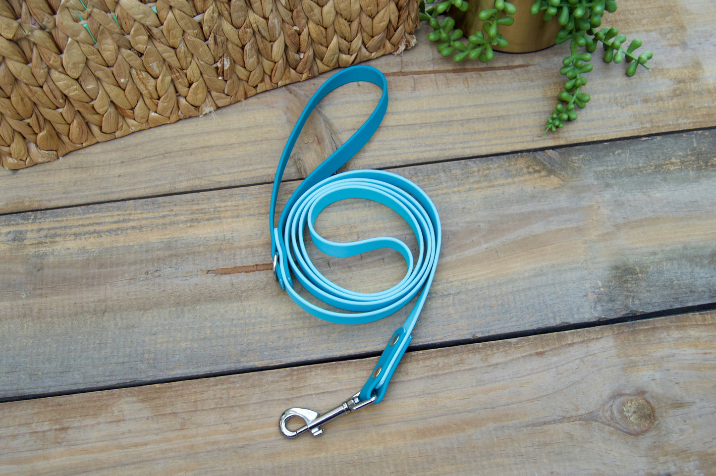RTS 4FT, 5FT, and 6FT Two Color Biothane Dog Leashes