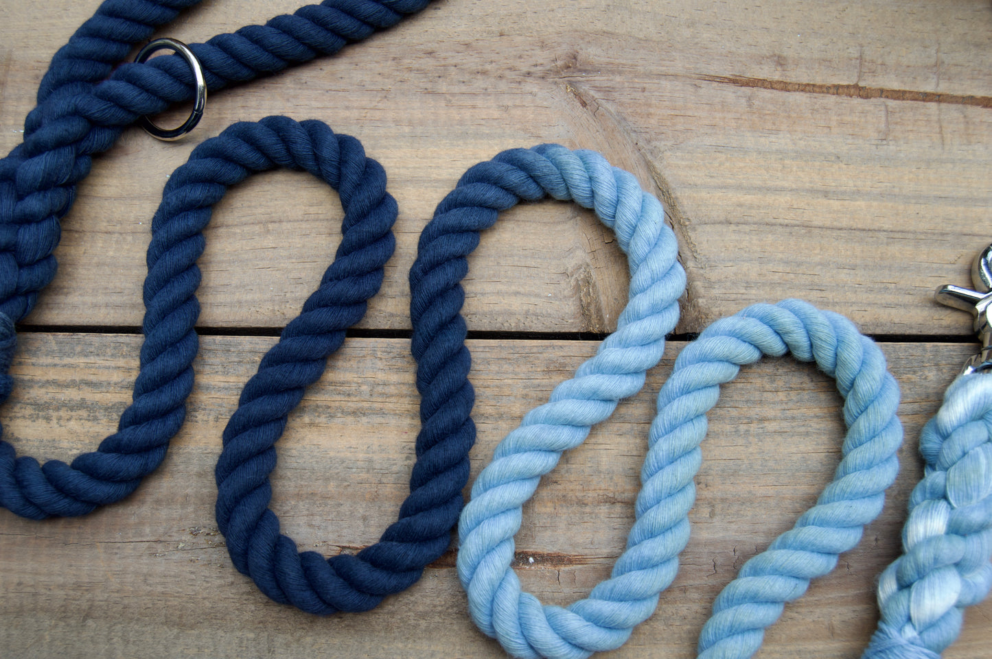 Custom Two Color Rope Dog Leash