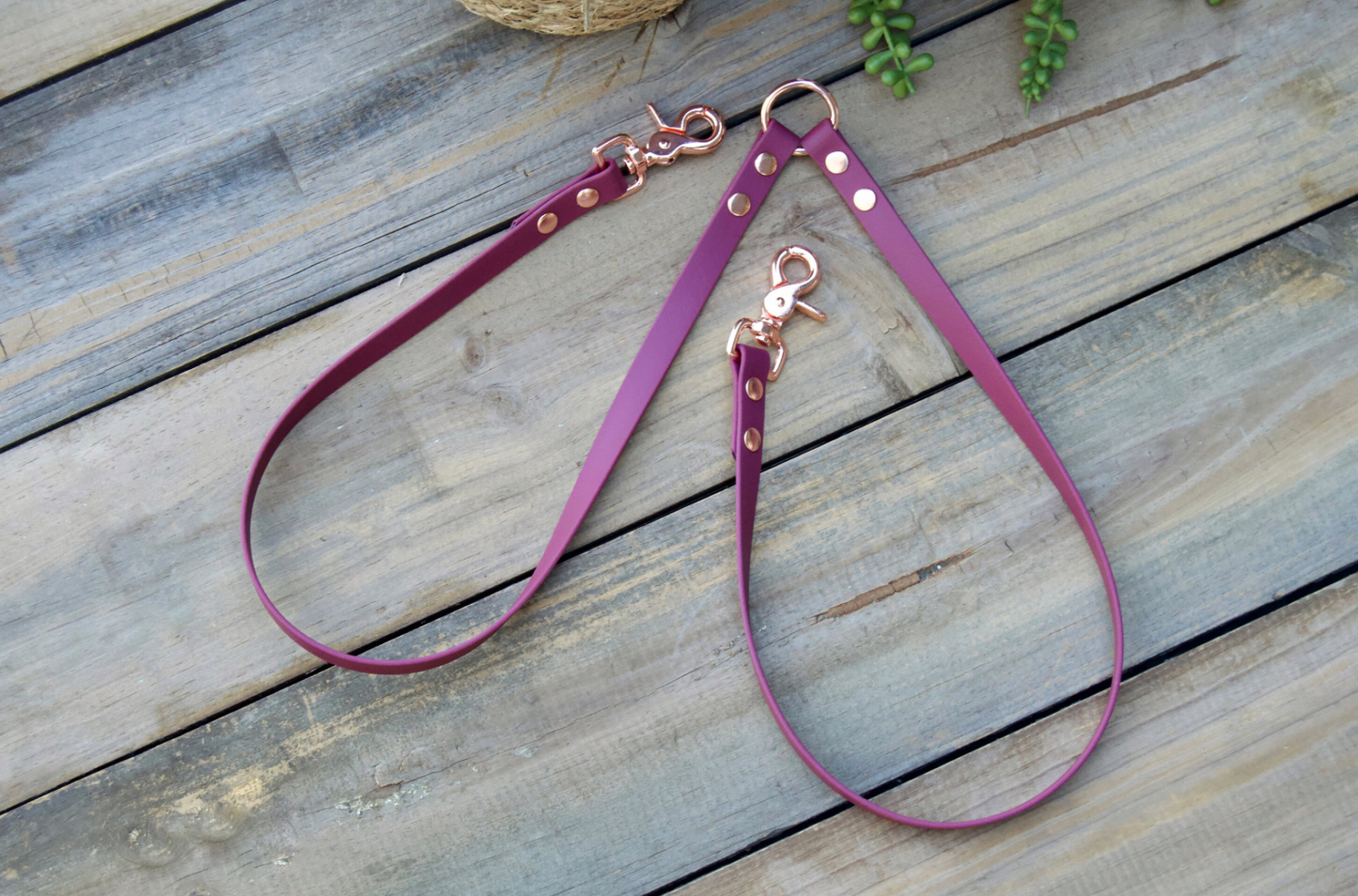 Biothane Two Dog Leash Coupler