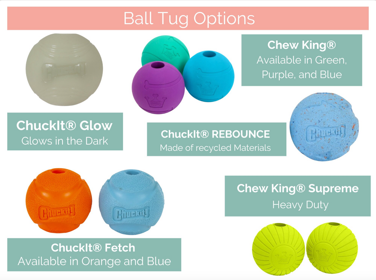 Biothane Dog Ball Tug Toy Reward