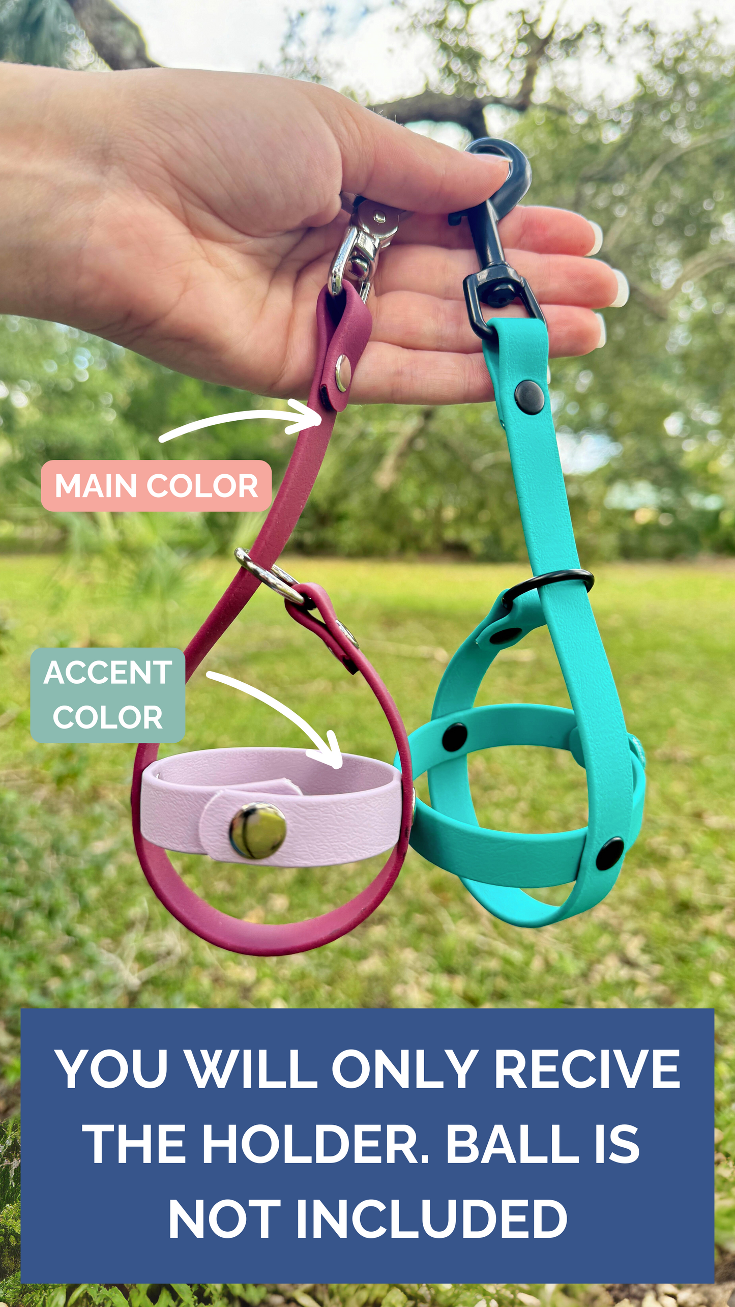 Biothane Dog Ball Holder