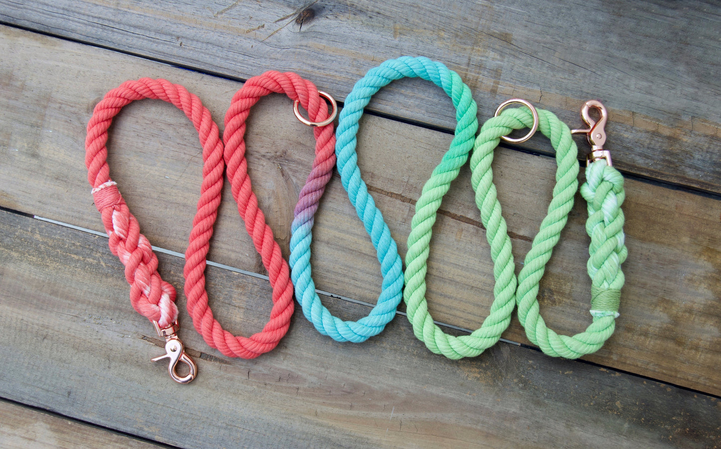 Custom Three Color Handsfree Rope Dog Leash