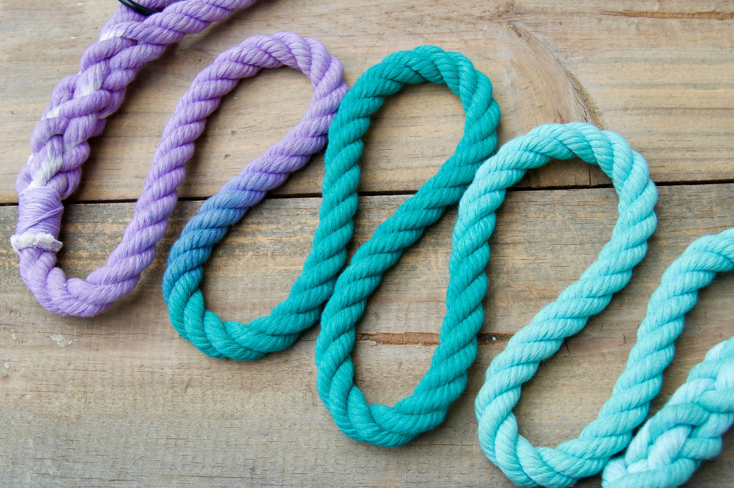 Custom Three Color Rope Dog Leash