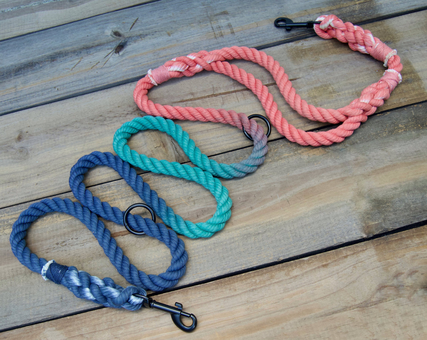 SUMMER NIGHTS: Handsfree Rope Dog Leash with traffic handle