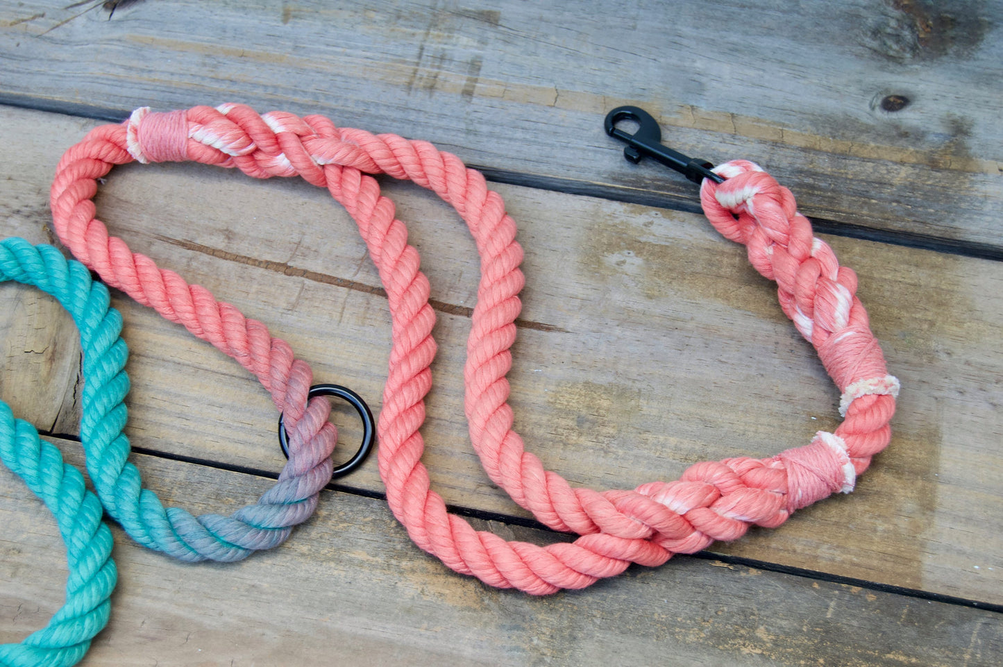 SUMMER NIGHTS: Handsfree Rope Dog Leash with traffic handle