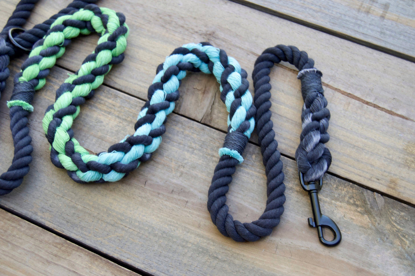 Two Color: Mid-Splice Rope Dog Leash