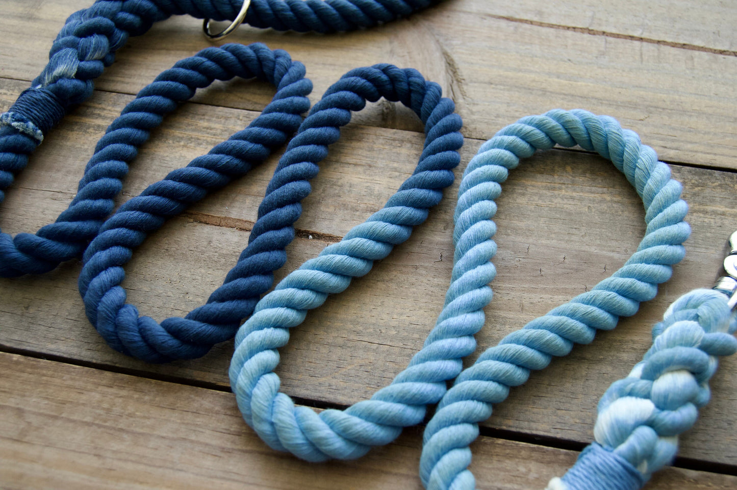 Custom Two Color Rope Dog Leash