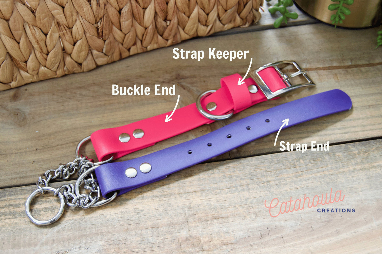Martingale Adjustable Biothane Dog Collar