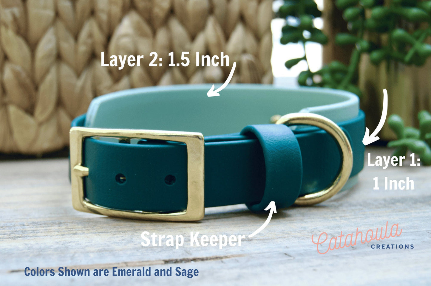 Double Layer Biothane Dog Collar