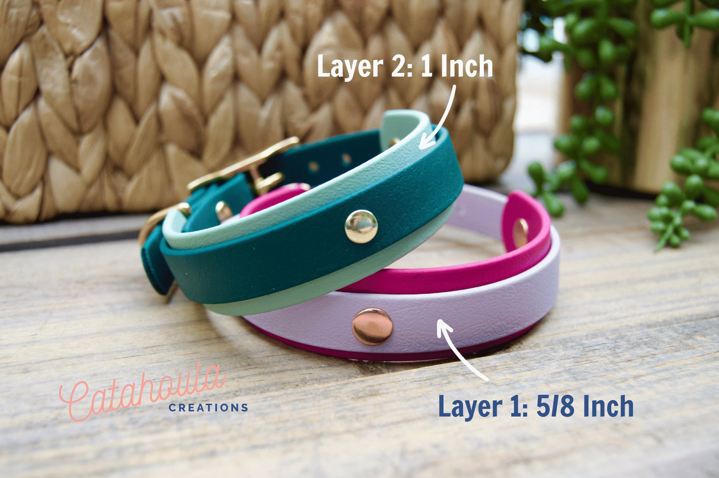 Mini Double Layer Biothane Dog Collar