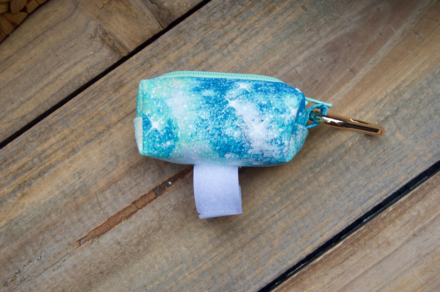 ORION: Teal Space Galaxy Dog Poop Bag Holder