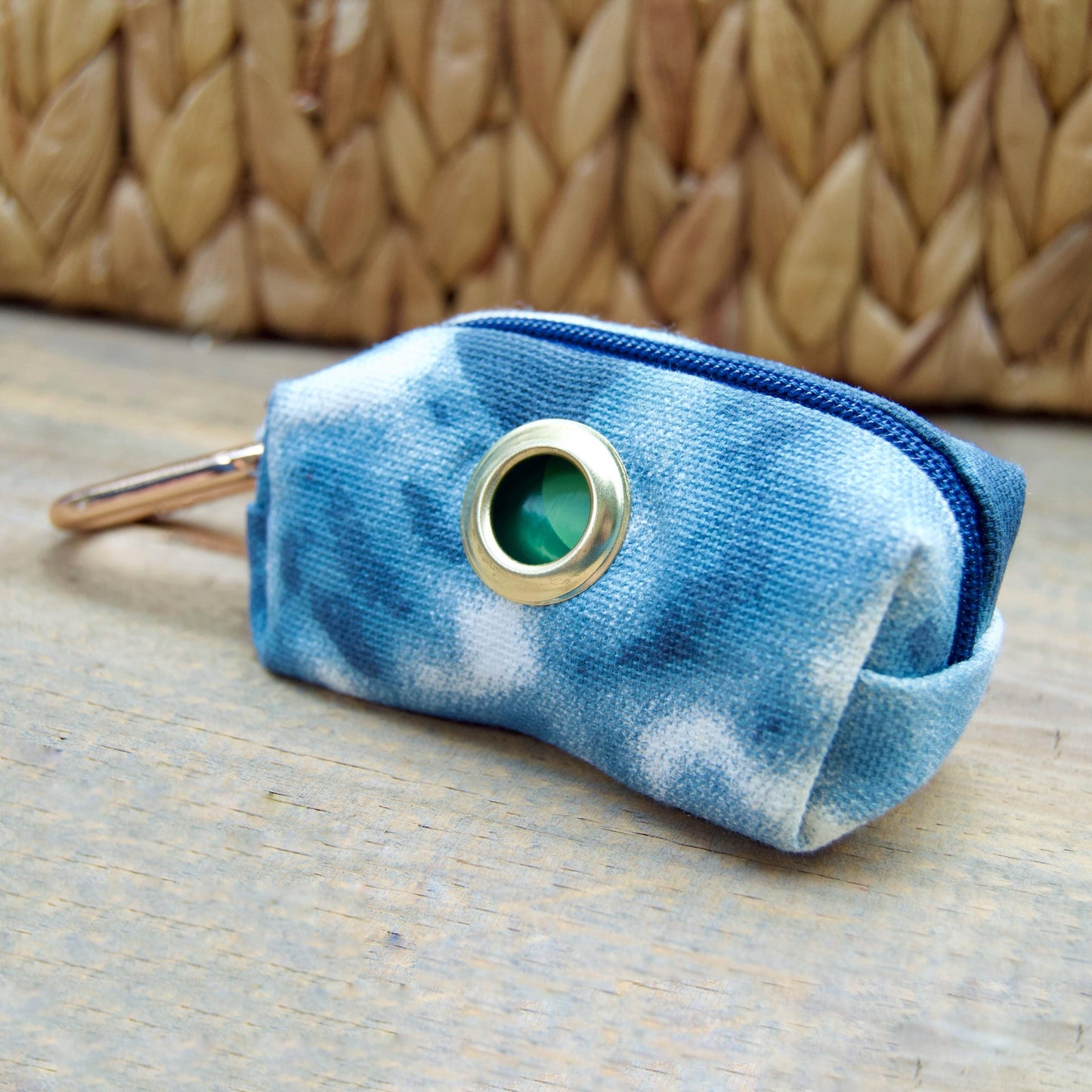 OCEAN: Navy Tie Dye Dog Poop Bag Holder