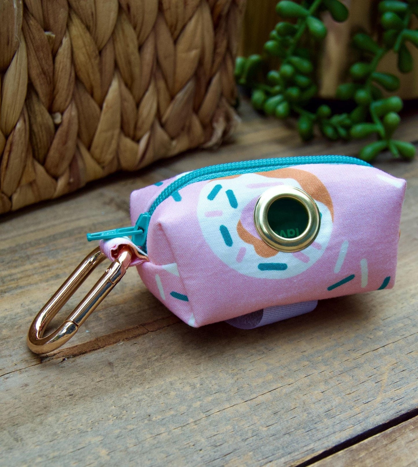 DONUT: Pink Dog Poop Bag Holder