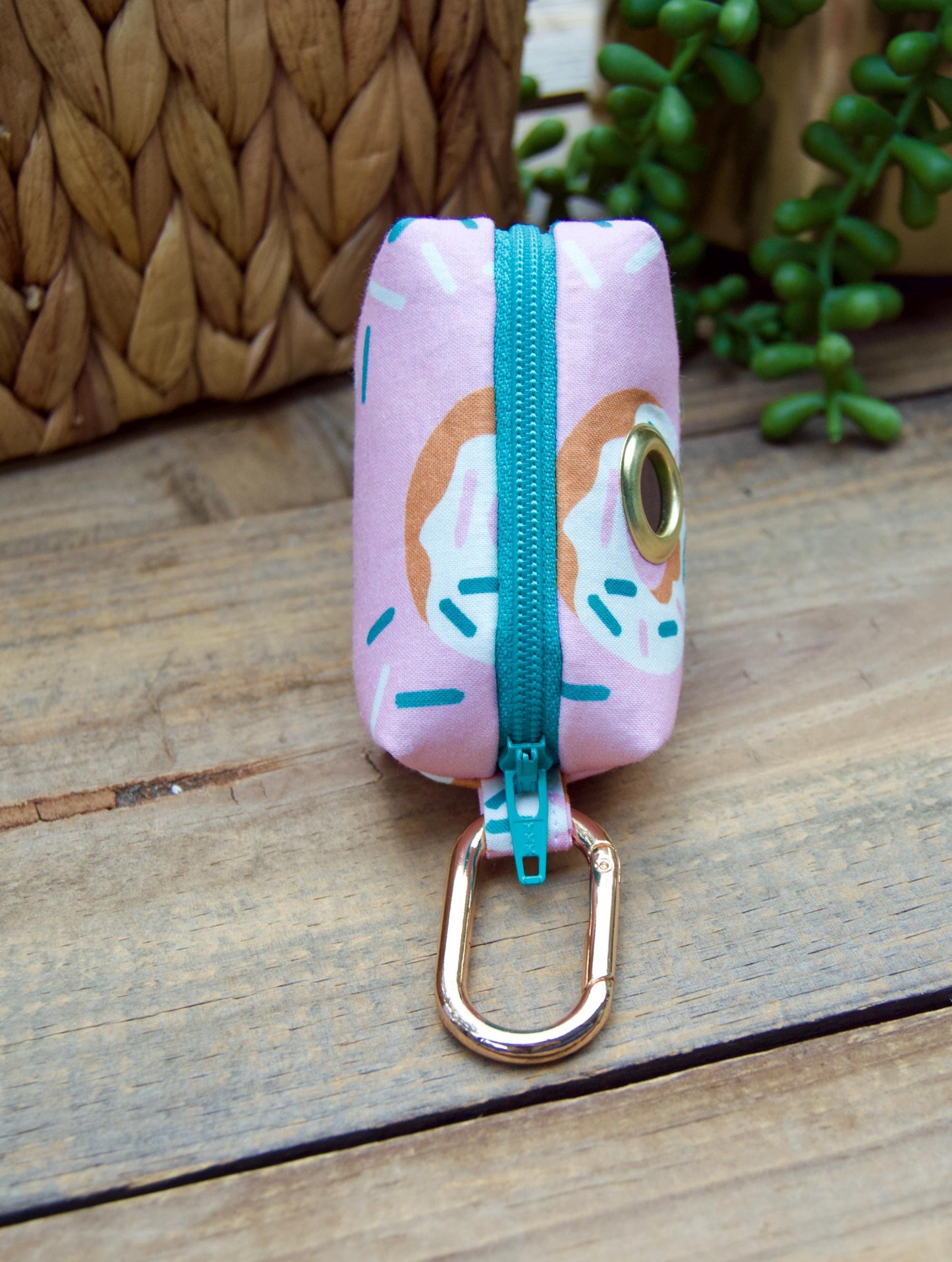 DONUT: Pink Dog Poop Bag Holder