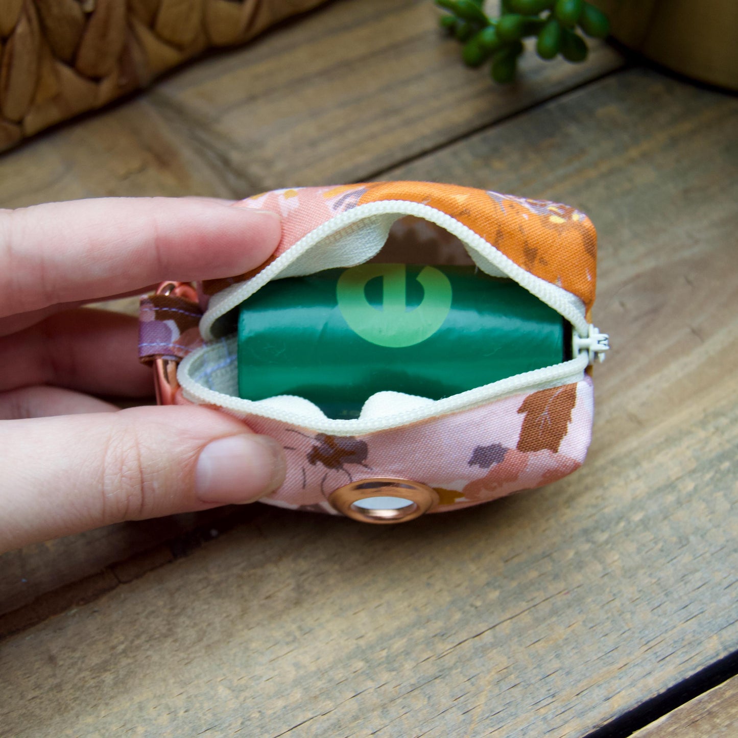 BLOOM: Purple, Pink, and Lilac Floral Dog Poop Bag Holder
