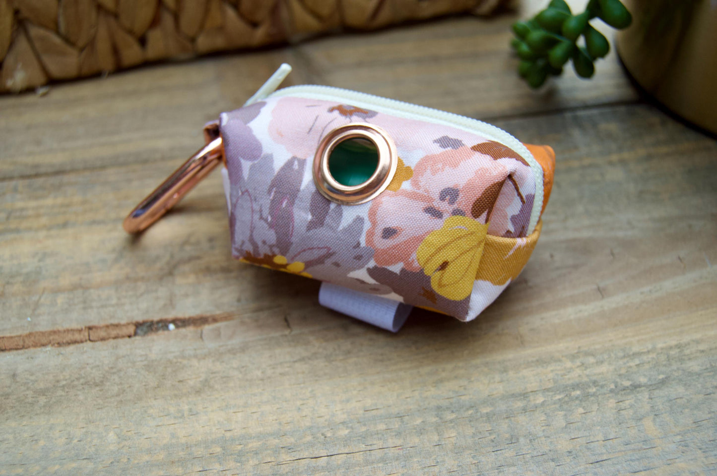 BLOOM: Purple, Pink, and Lilac Floral Dog Poop Bag Holder