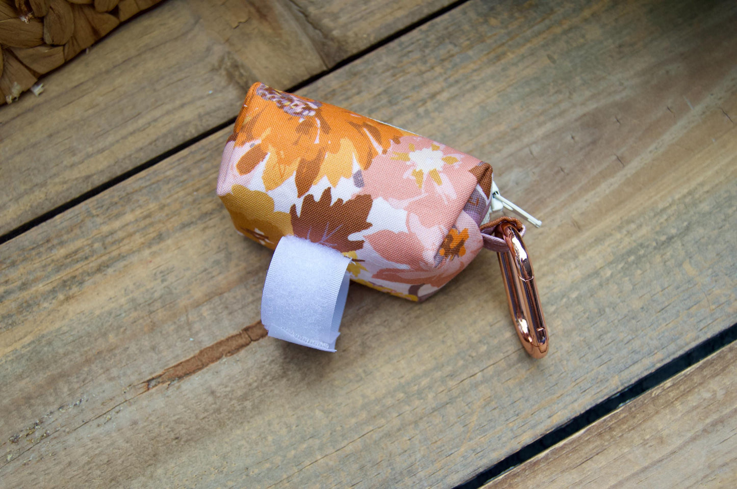 BLOOM: Purple, Pink, and Lilac Floral Dog Poop Bag Holder