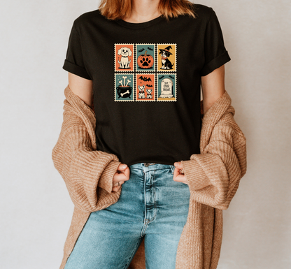 Dog Stamps Halloween T-Shirt