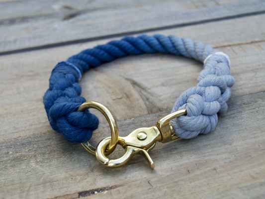 Two Color Rope Dog Collar