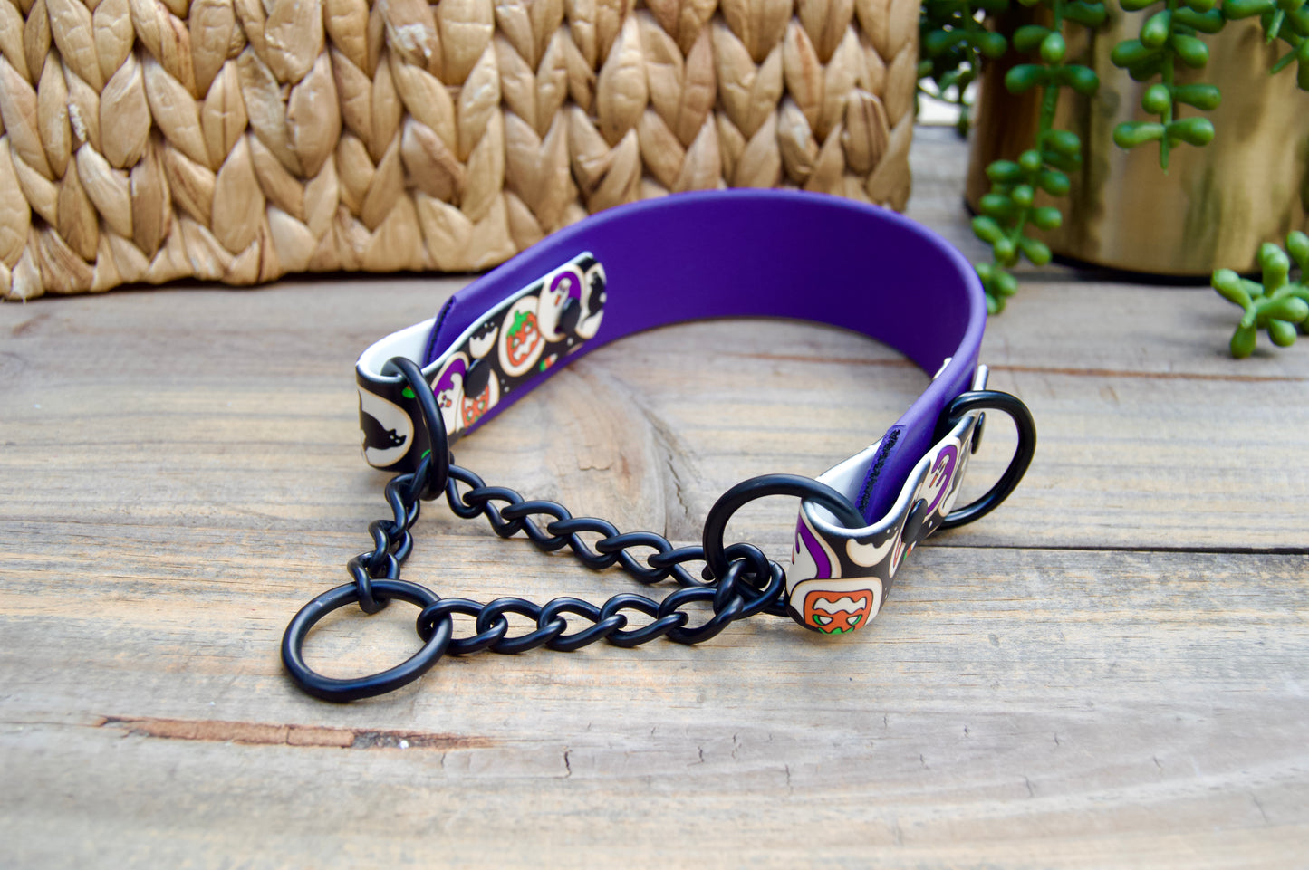 SCRAP SALE: Tapered 1.5 INCH Biothane Chain Martingale