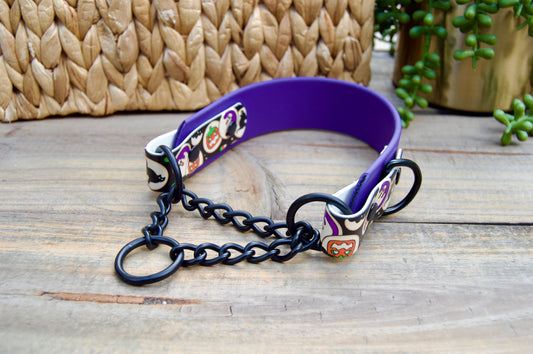 SCRAP SALE: Tapered 1.5 INCH Biothane Chain Martingale