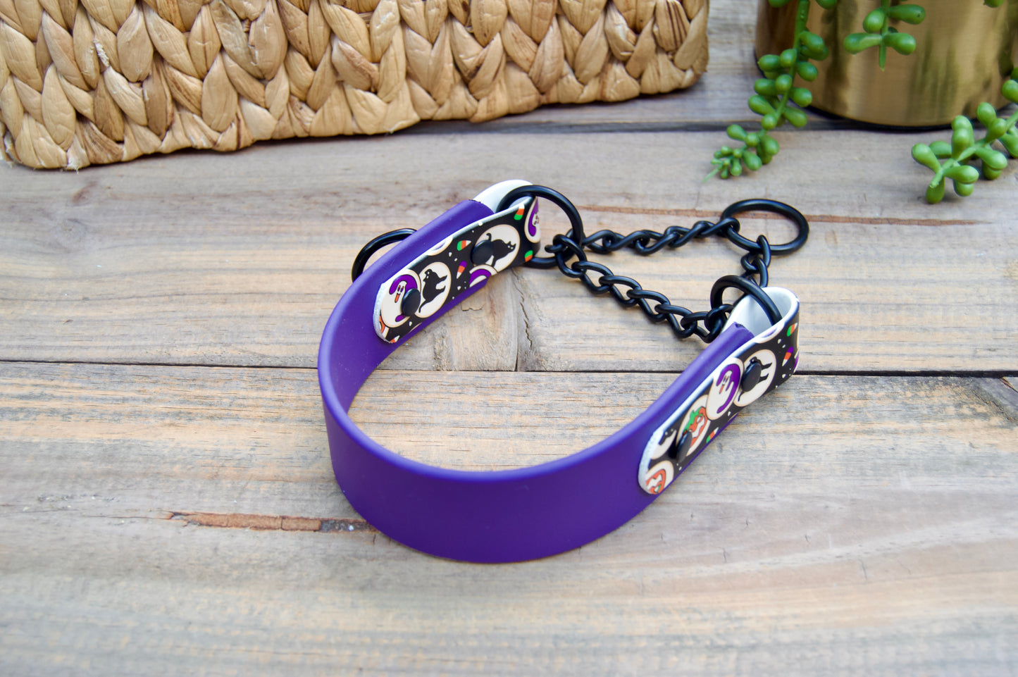 SCRAP SALE: Tapered 1.5 INCH Biothane Chain Martingale