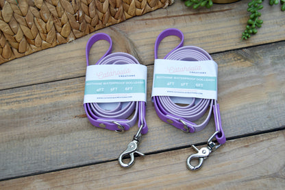 RTS 4FT, 5FT, and 6FT Two Color Biothane Dog Leashes