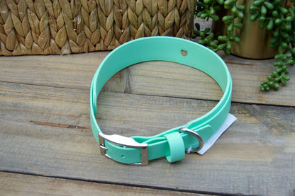 RTS 19-22 INCH Mint Green Double Layer Biothane Dog Collar