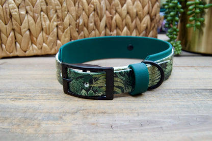 Fern: Printed Double Layer Biothane Dog Collar