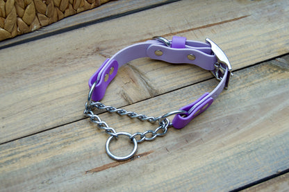 Two Color Martingale Adjustable Biothane Dog Collar