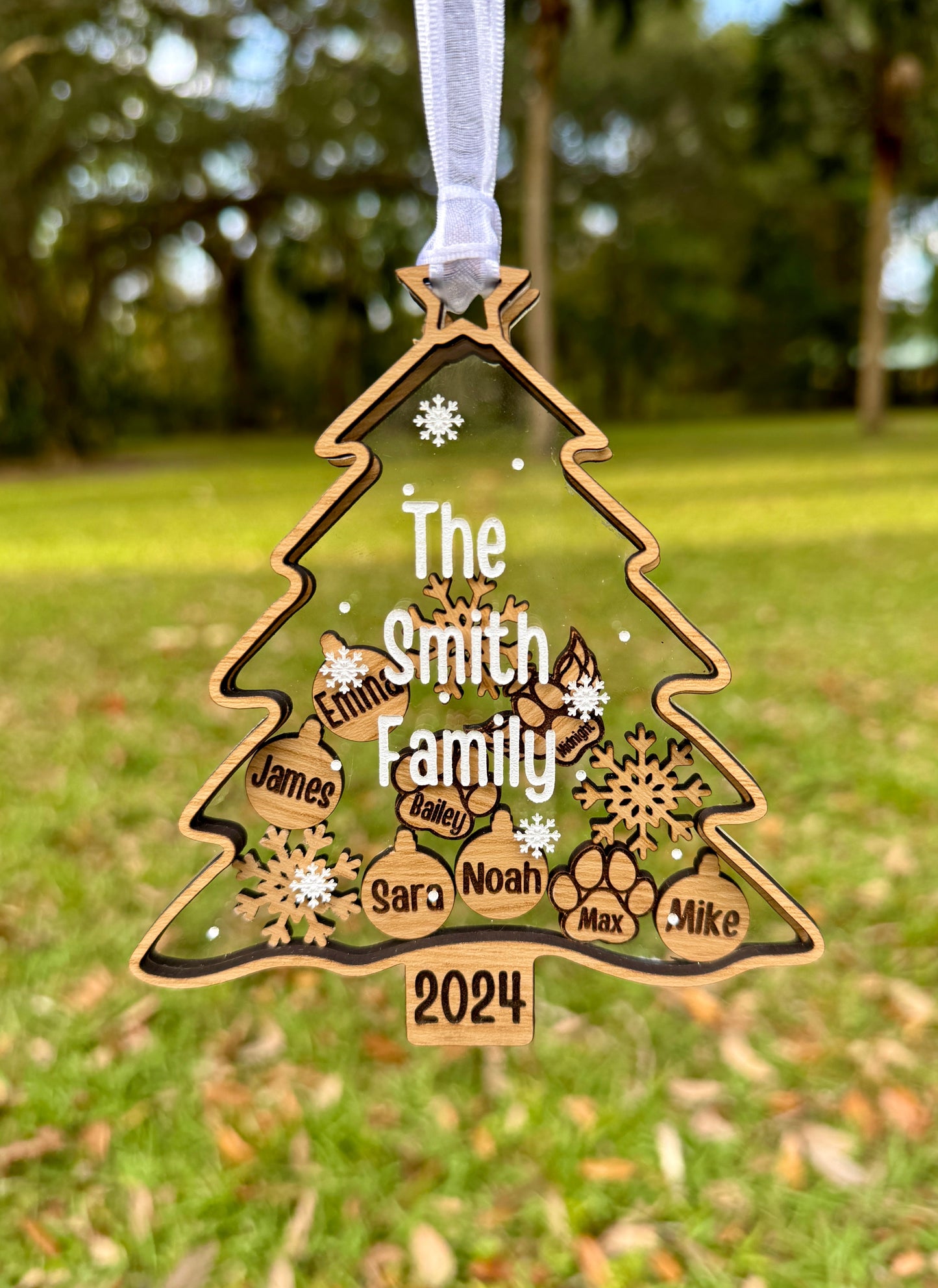 Christmas Tree Shaker Ornament