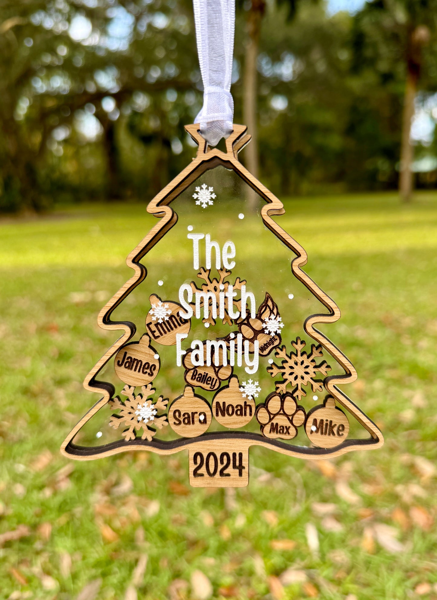 Christmas Tree Shaker Ornament