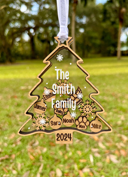 Christmas Tree Shaker Ornament