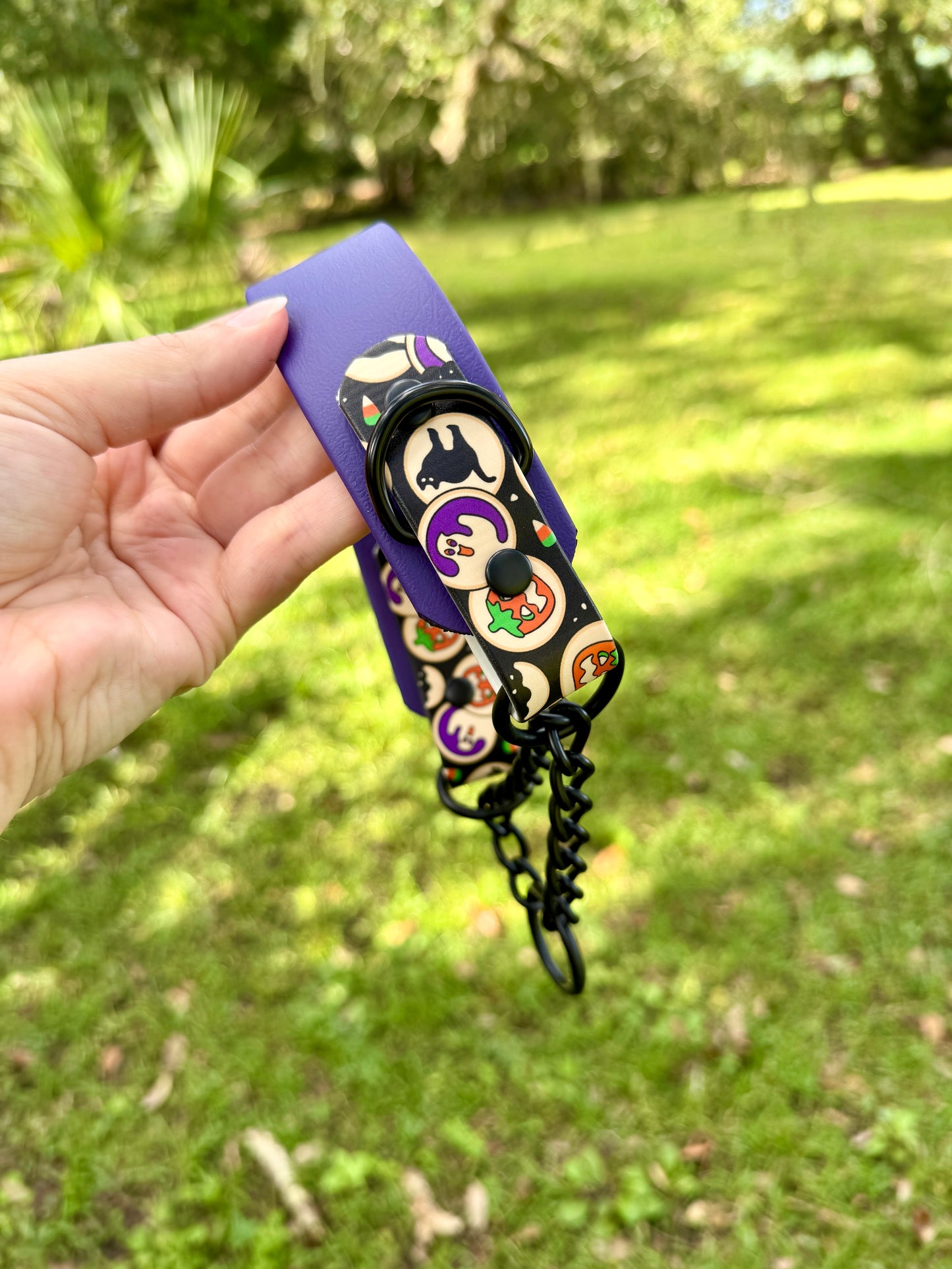 SCRAP SALE: Tapered 1.5 INCH Biothane Chain Martingale