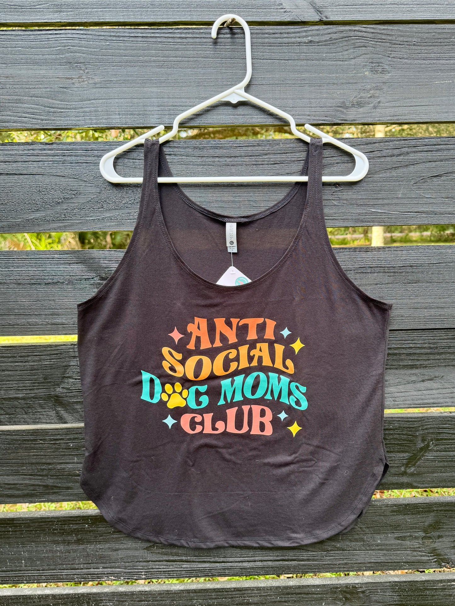 RTS Anti Social Dog Mom Club Womens Tank Top