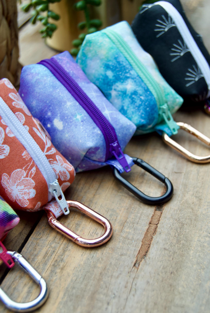 BLOSSOM: Coral Cherry Blossom Floral Dog Poop Bag Holder