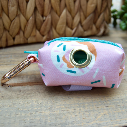 DONUT: Pink Dog Poop Bag Holder