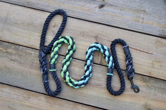 Two Color: Mid-Splice Rope Dog Leash