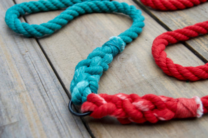 Custom Two Color Rope Dog Leash Coupler ONLY