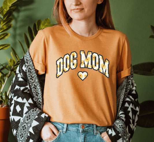 Sunflower Dog Mom Mustard T-Shirt