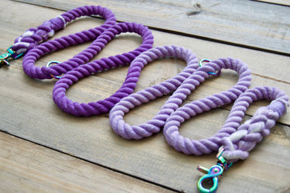 Purple-Light Purple Handsfree Rope Dog Leash