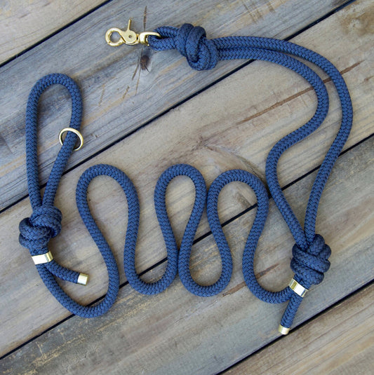 VENTURE Nylon Rope Dog Leash with Traffic Handle