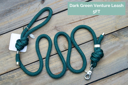 RTS: 5FT Dark Green Venture Leash
