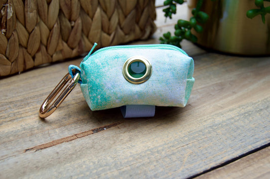 ORION: Teal Space Galaxy Dog Poop Bag Holder