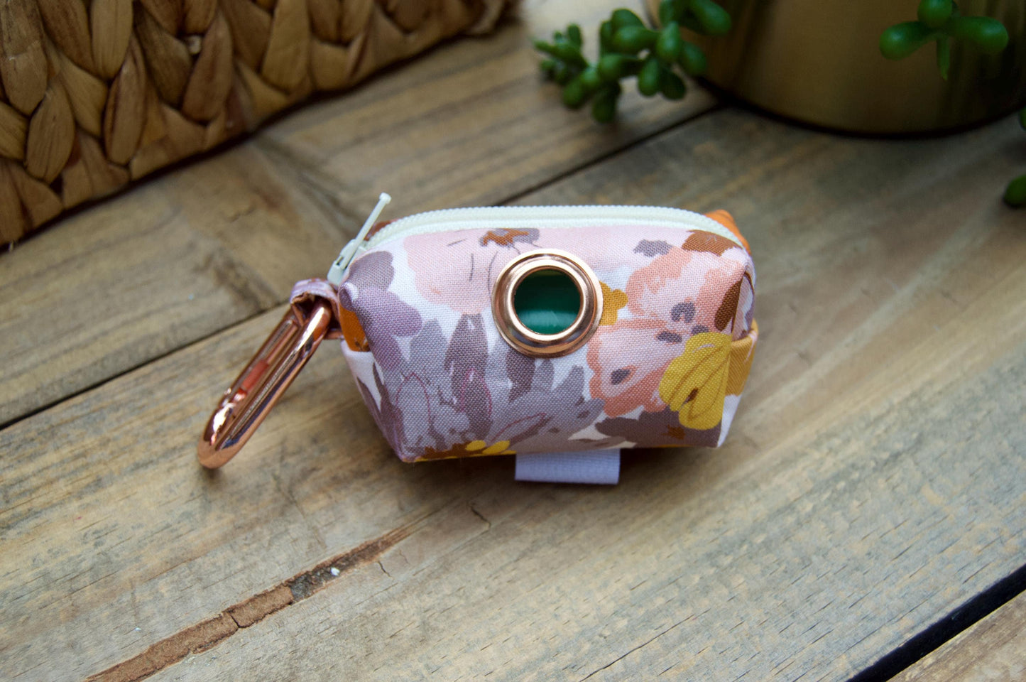 BLOOM: Purple, Pink, and Lilac Floral Dog Poop Bag Holder