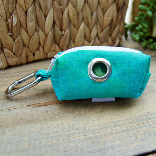 TEAL: Turquoise Dog Poop Bag Holder